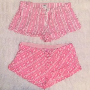 pink sleep shorts bundle